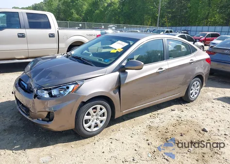 2014 Hyundai Accent Gls from USA, damaged, VIN KMHCT4AE7EU619714